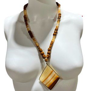 Vintage Honey Quartz Necklace